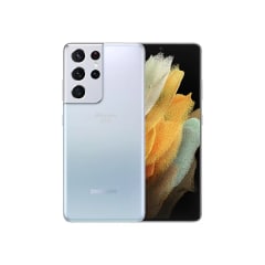 Celular Samsung S21 Ultra 5G, 128GB, 5G solo con Entel y Claro, Silver-Reacondicionado