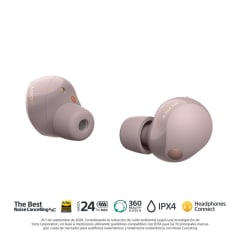 Audifonos Inalámbricos Bluetooth Sony Wf-1000Xm5 Nc Rosa 0