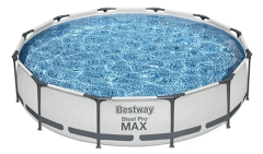 Piscina Bestway Redonda Steel Pro Max Con Filtro 3.05mx76cm 0