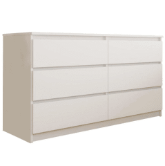 Cómoda CIC 6 Cajónes Nordica 120x69x45 cm Blanco 0