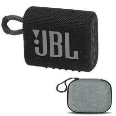 Parlante JBL GO 3 Negro + Funda protectora 0