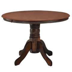 Mesa de Comedor Redonda Roberta Allen Miro 4 Puestos Enchapada 0