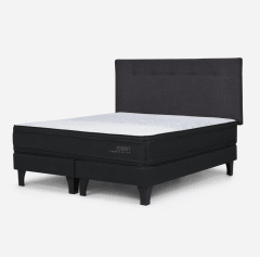 Cama Europea Tempo Plus King + Respaldo New Bennet Rosen 0