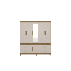 Clóset Guaruja 5 Puertas 4 Repisas 192x219x47 cm DI PORETTI 0