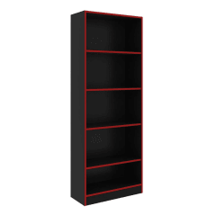 Estante Gamer MDP 5 Niveles Negro/Rojo TECNOMOBILI 0