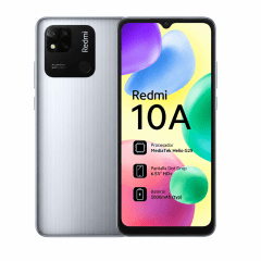 Celular Xiaomi Redmi 10A, 128GB, 3G, No Toma Chip Entel, Plateado-Reacondicionado