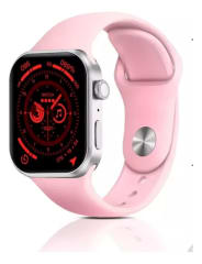 Reloj inteligente smartwatch bluetooth T900 Pro Max deportivo Rosado 0