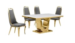 Cubierta de mesa de mármol blanco