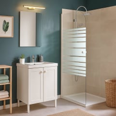Mampara baño lineas Cordoba Sensi Dacqua 140x80 6mm 0
