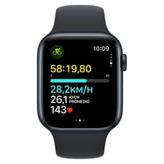 Reloj Apple Watch SE (Gps) - Aluminio 44 mm - Correa Deportiva - Talla M/M Negro 0
