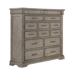 Cómoda Pulaski Furniture  principal Madison Ridge de 14 cajones, color topo Heritage