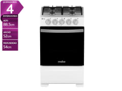 COCINA 4 QUEMADORES HORNO 61 LT CMC20ABX-7 1