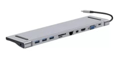 ADAPTADOR USB TIPO C DOCKING STATION PARA MACBOOK 10 EN 1 0