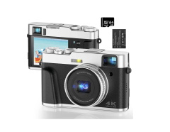 Cámaras digitales 4K 48MP RENVMEXY DC202L 64GB Negro