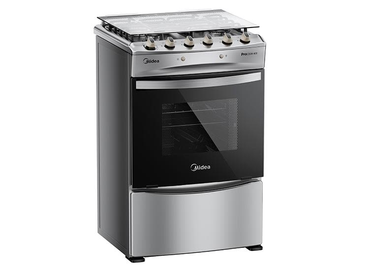 Cocina 4 Quemadores Midea  MCG-4QPI24NS1