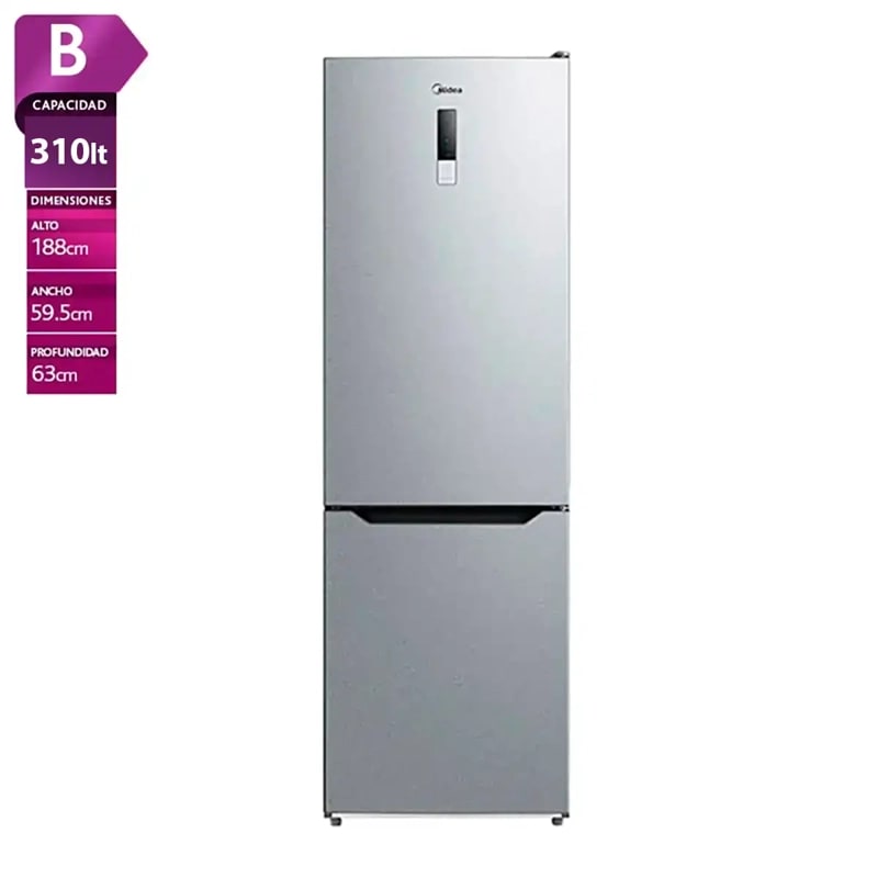 Refrigerador  Bottom Midea  MDRB424FGE50, puerta baja con leve abollladura1