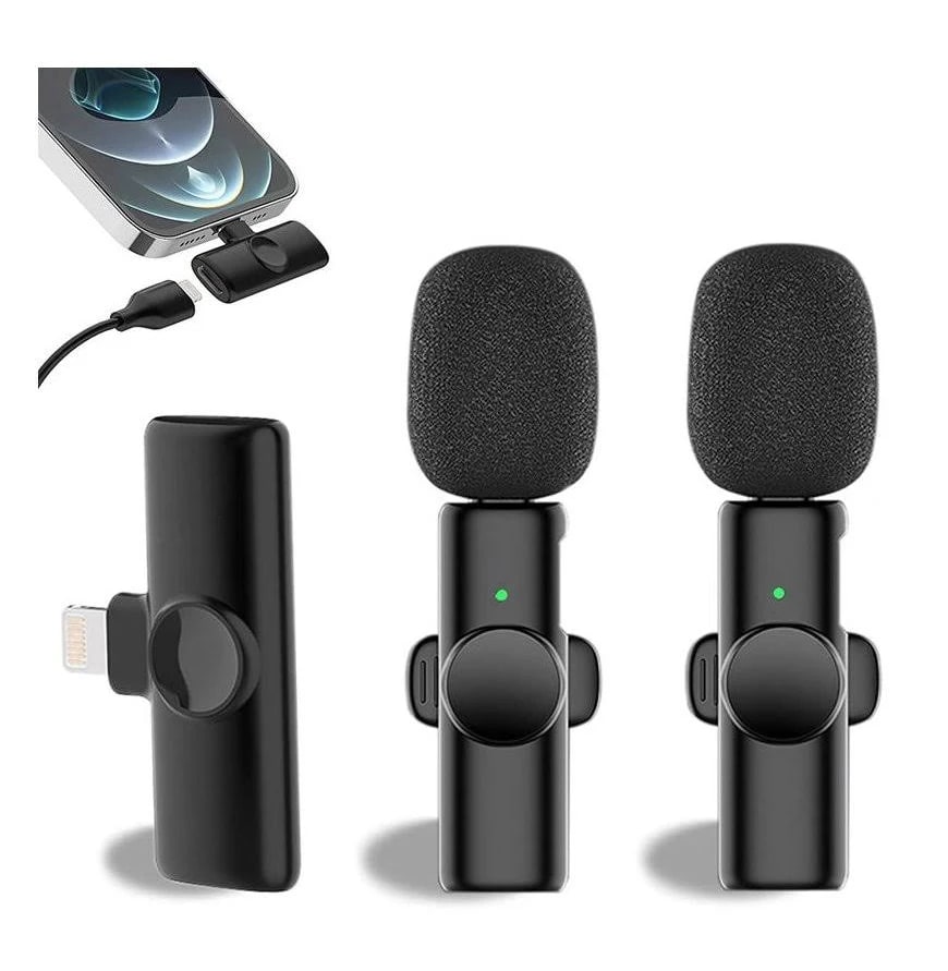 Micrófono Inalámbrico Genérico De Doble Solapa  Iphone2