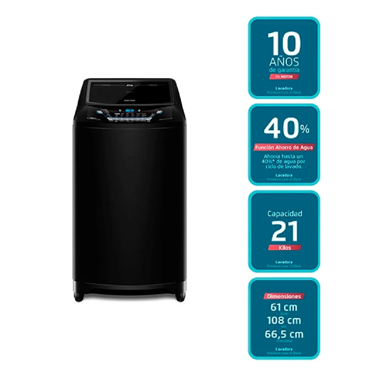 LAVADORA SUPERIOR FENSA 21 KG PREMIUM, caja generica2