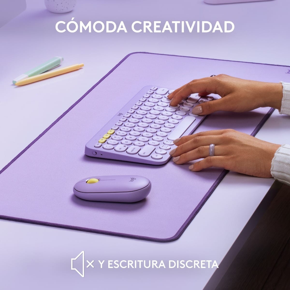 Teclado Logitech K380-Morado2