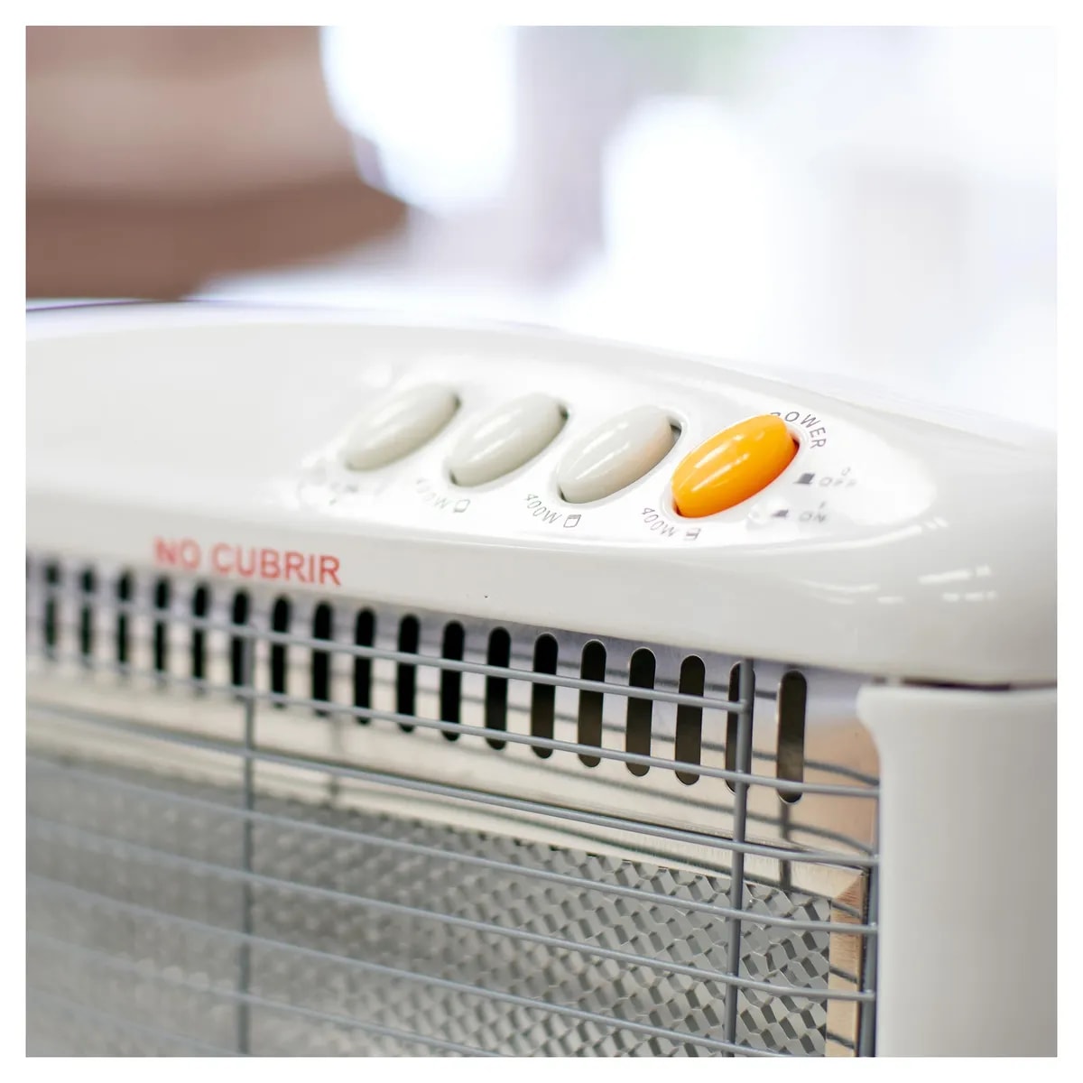 Estufa eléctrica Recco Blanco 1200 W Radiación NSB-99Y Blanco3