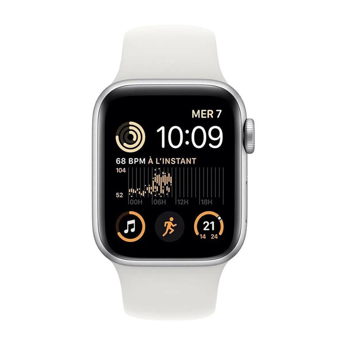 Reloj Apple Watch SE ( 2da Gen, GPS) 40mm, Aluminio correa Blanca-Reacondicionado2