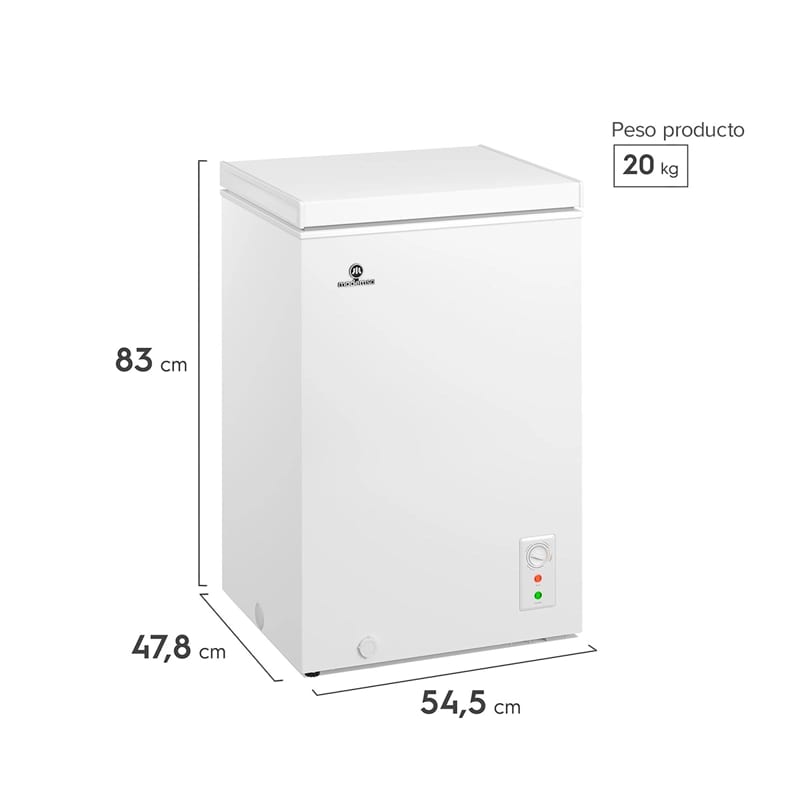 Freezer Horizontal Mademsa M100D, caja dañada2