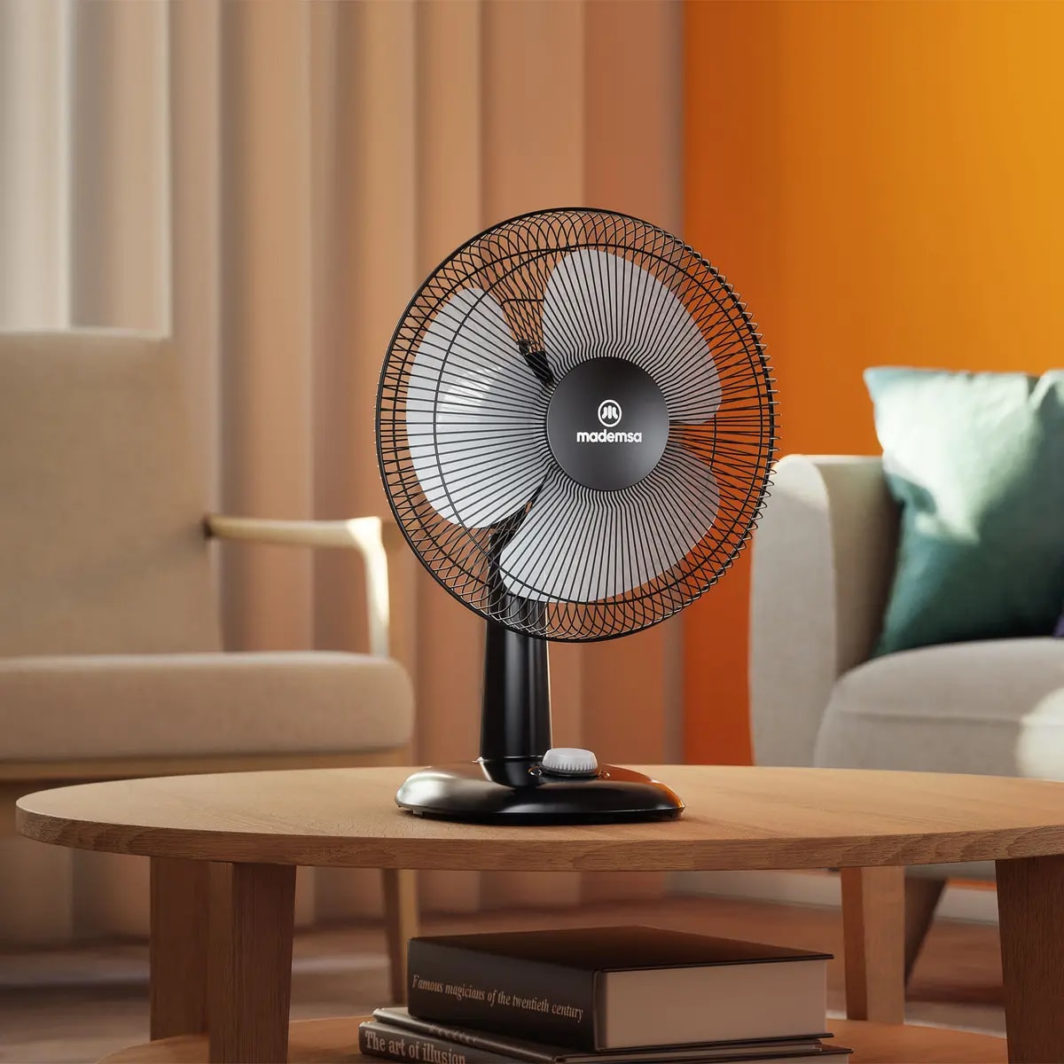 Ventilador Mademsa Sobremesa 40w 3 Velocidades 16 Pulgadas3