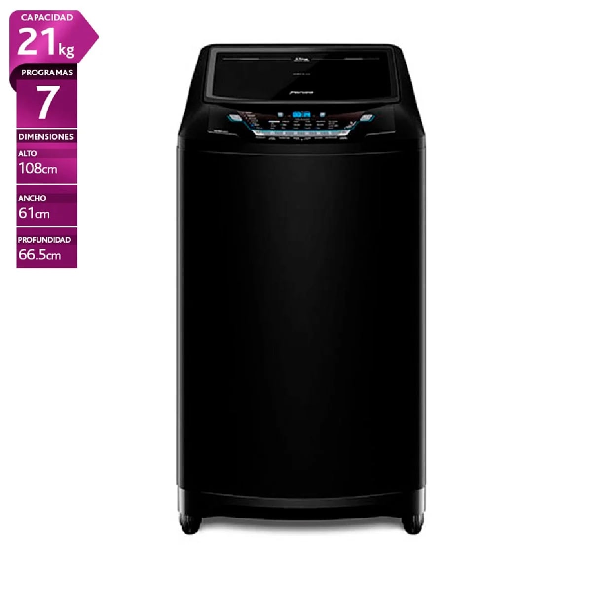 Lavadora carga sup Fensa Premium  Care 21, hundida levemente lateral derecho trasero2