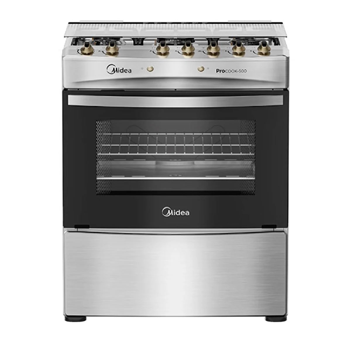 COCINA A GAS MIDEA MCG-5QPI30NS 5 PLATOS GRILL GRIS1