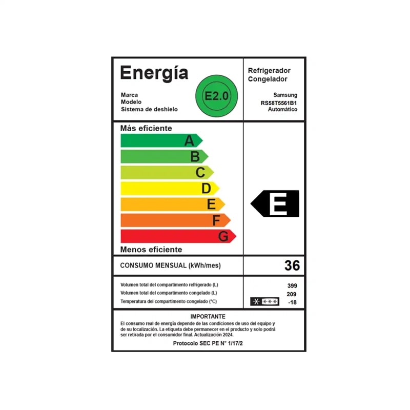 Refrigerador  Side BY Side Samsung S58T5561B1 Inox8