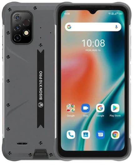 Celular Umidigi  Bison X10 Pro, 128GBG, Dual, 4G, Chasis con piquete parte superior, Gris-Reacondicionado1