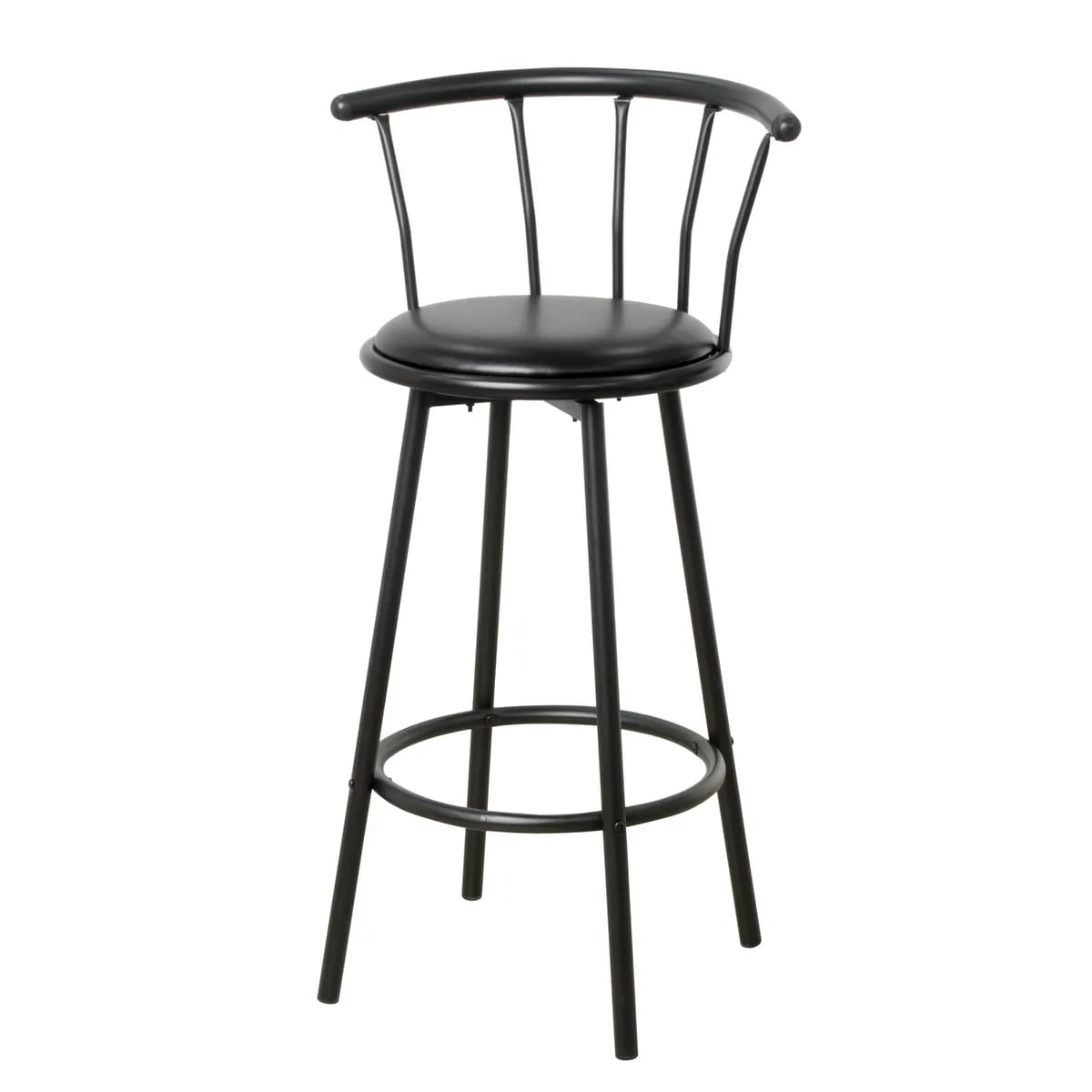 Silla bar Bar Negro Just Home Collection 99.5x55x51.54