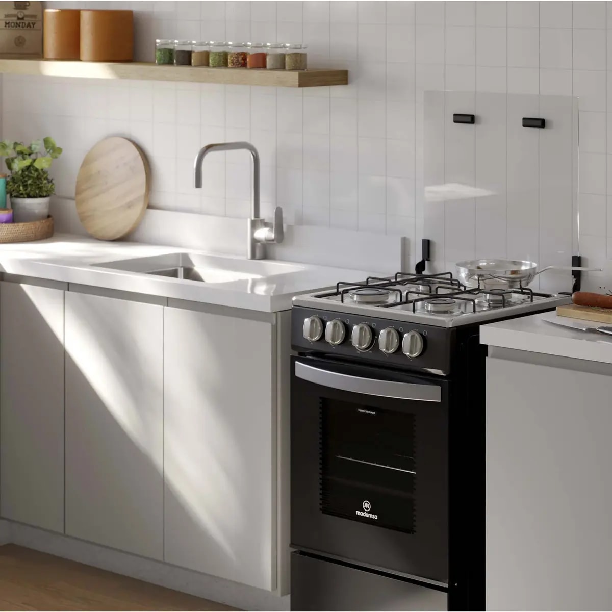 Cocina a Gas FM4LP Mademsa, caja dañada.5