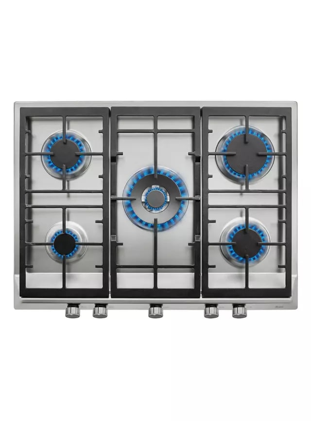 Encimera a Gas 5 Quemadores EX 70.1 5G AI AL DR CI Plata6
