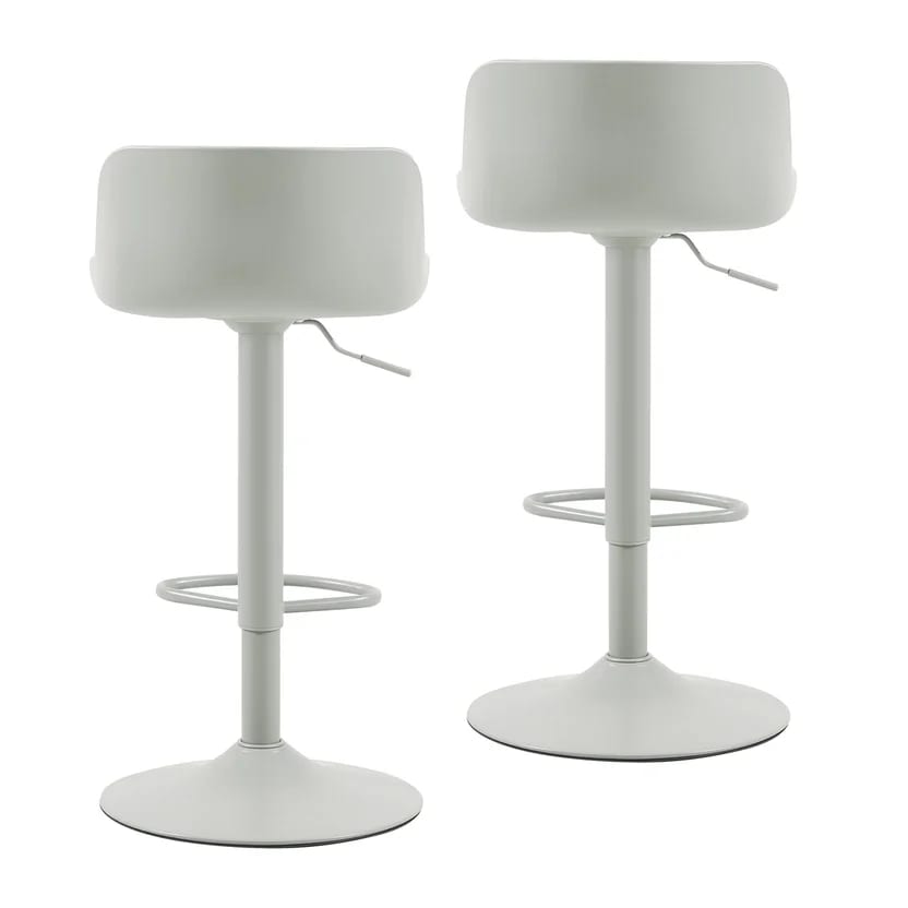 Set de 2 Sillas para Bar Just Home Collection  Elisa Gris3
