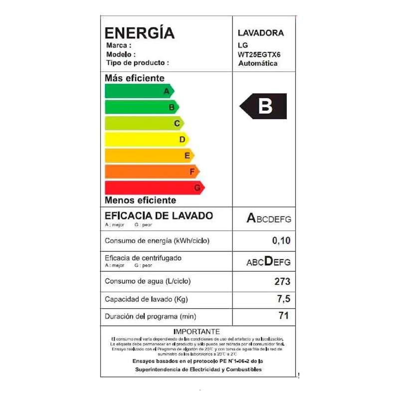 Lavadora carga superior LG WT25EGTX6 25KG Grafito, caja genérica.9