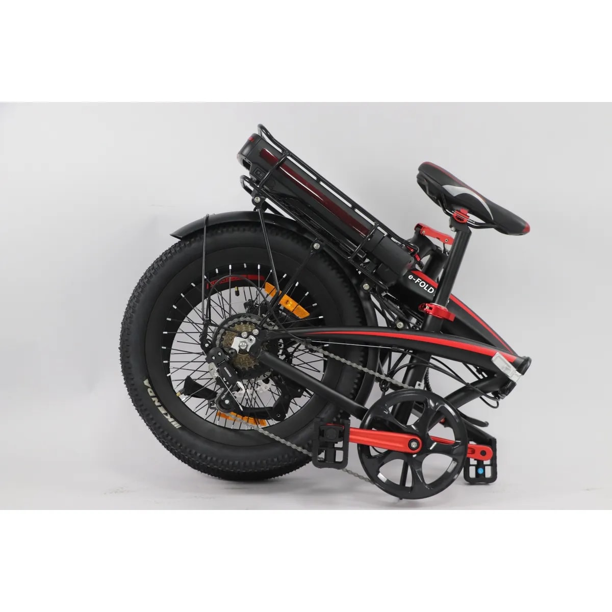 Bicicleta eléctrica plegable Ebicis EFOLD Black, Caja genérica2