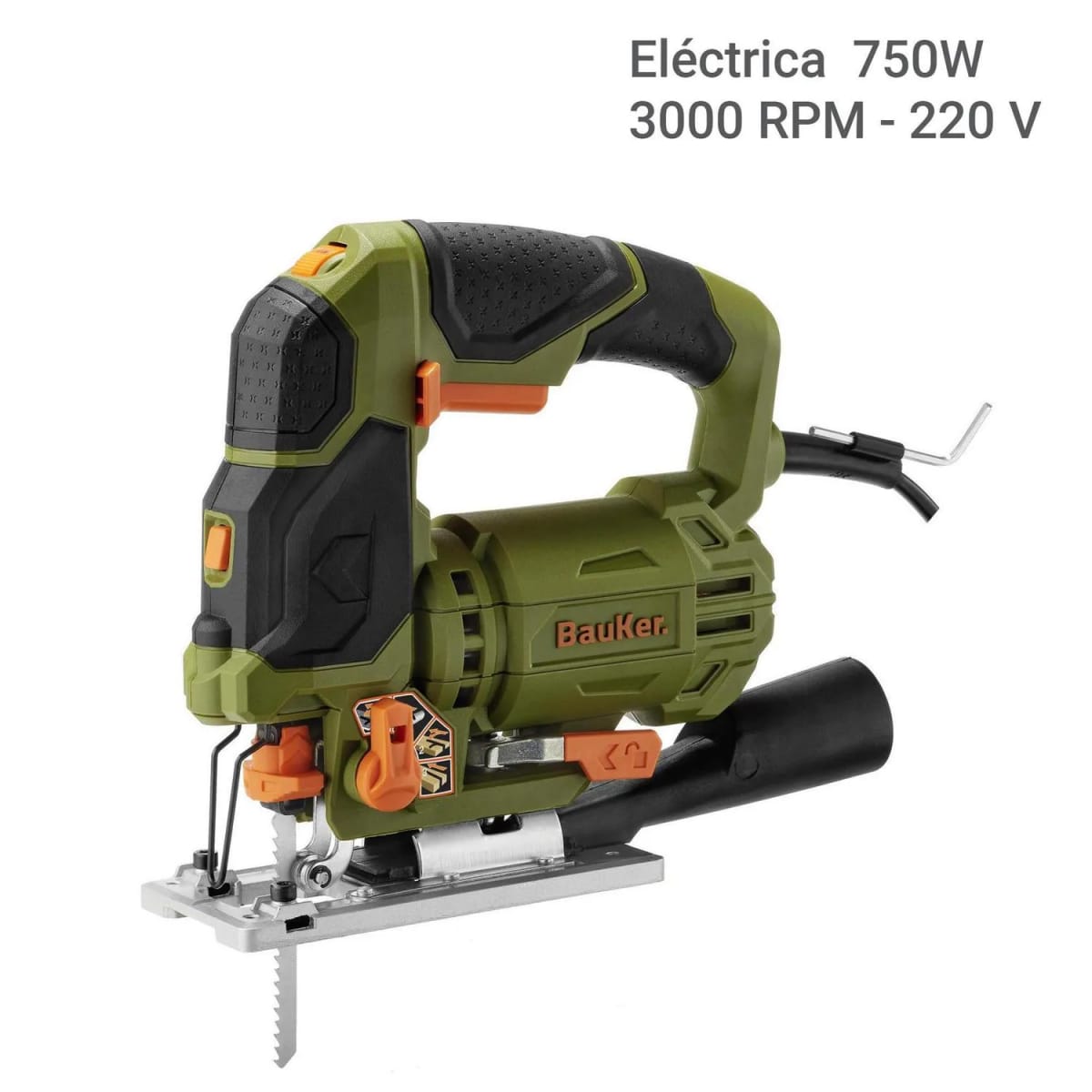 Sierra caladora eléctrica 750W Bauker1