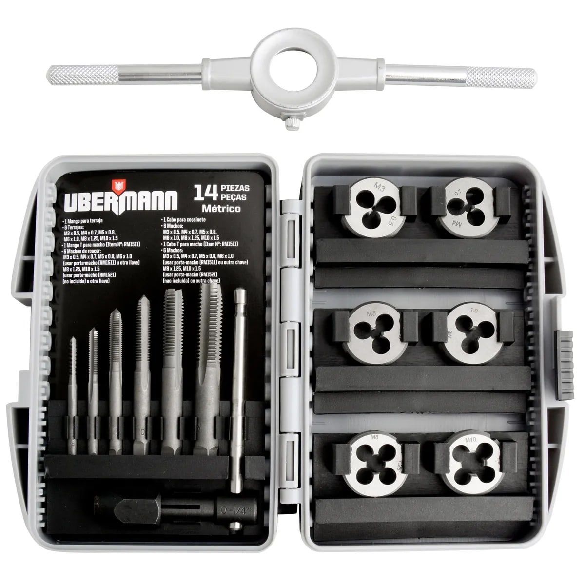 Set de machos Ubermann y terrajas 14 piezas1
