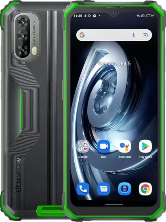 Celular Blackview BV7100, 128GB, Dual, Negro-Verde-Reacondicionado2