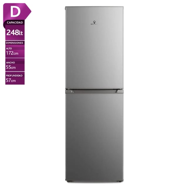 Bottom Freezer Mademsa MED250 248L frio directo  leves detalles en la puerta, caja con desgaste1