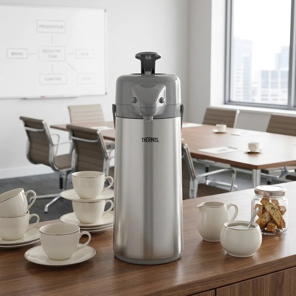 Termo Sifón Thermos  Agua Caliente Acero Inoxidable 2.54