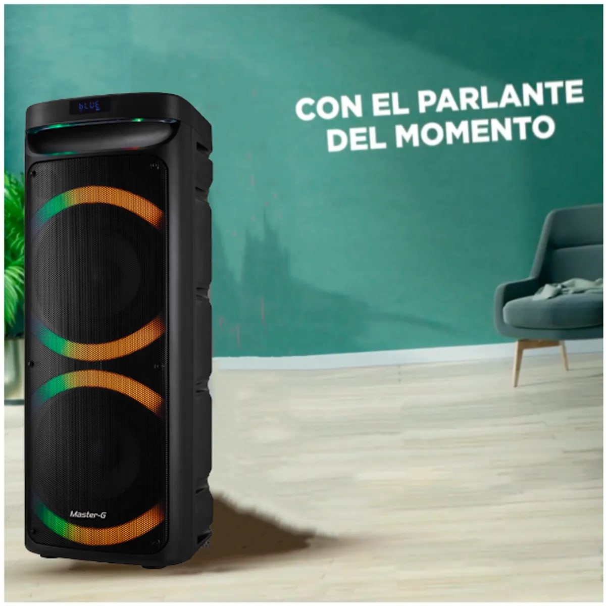 Parlante karaoke Master G  doble 8'' TWS MGPHANTOM5
