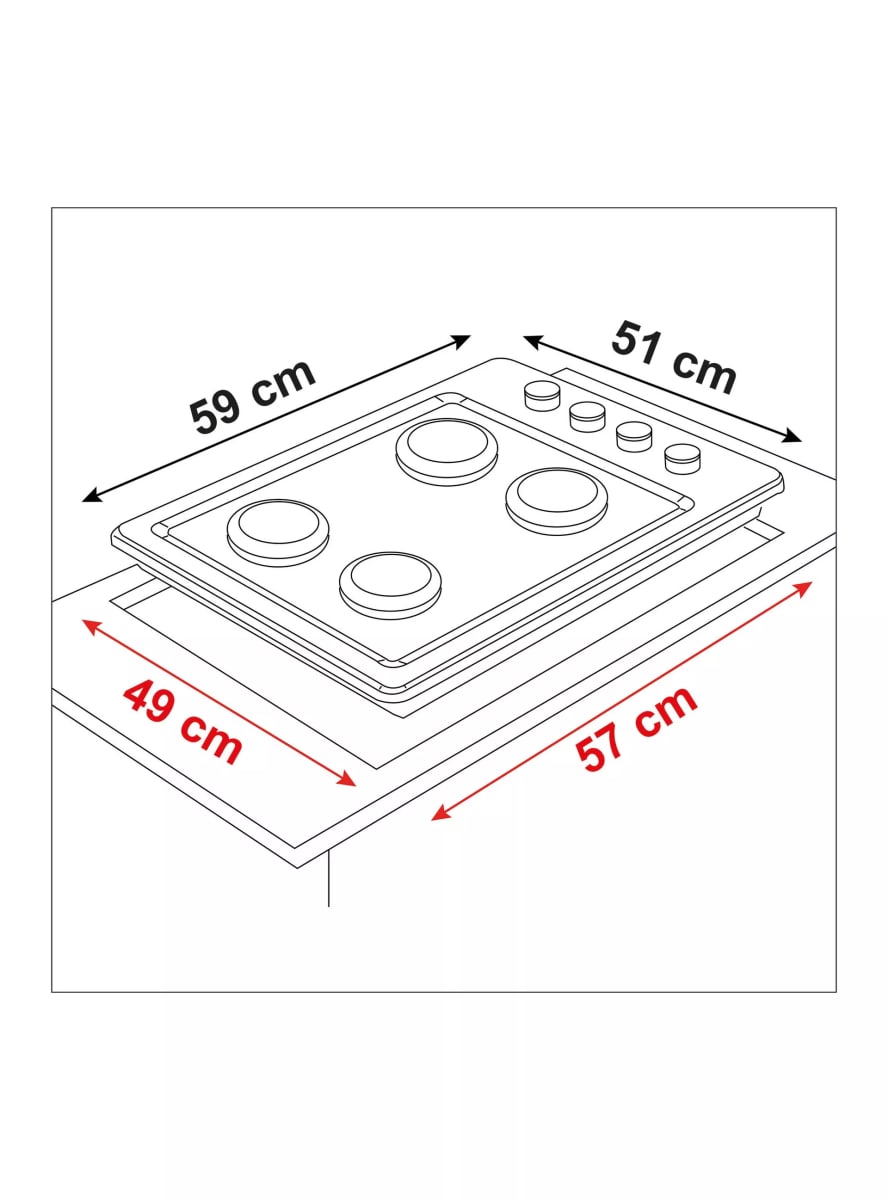 Encimera Eléctrica Sindelen 4 Platos CEE-4601IN2