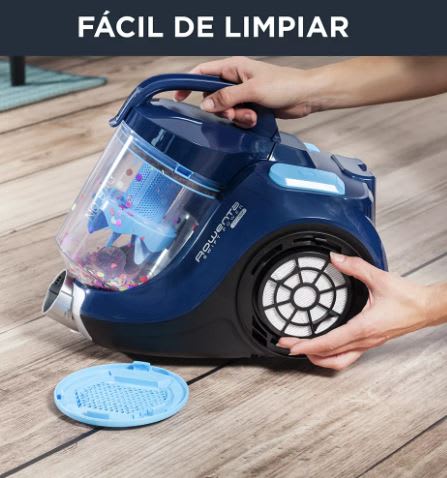 Aspiradora rowenta swift power home care azul, caja dañada1