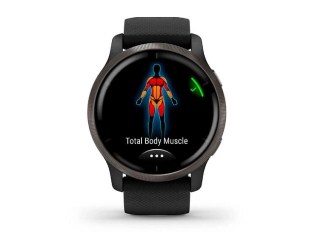 Reloj Garmin Venu 2 Resistencia Al Agua Unisex Para Adultos Color Del Fondo Negro Color De La Correa2