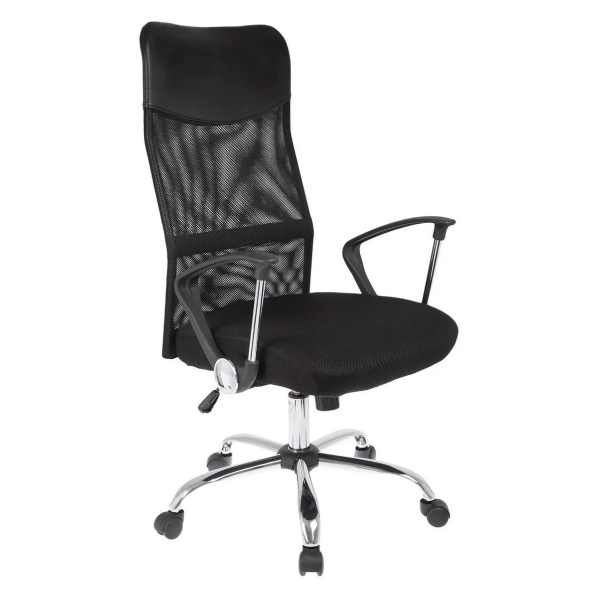 Silla Escritorio Ejecutiva Just Home Collection  Malla Negro2