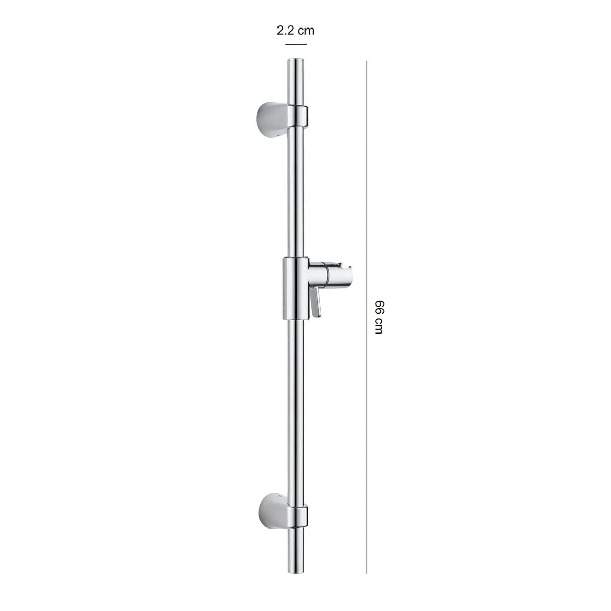 Barra Ducha Sensi dacqua 66 cm Ajustable Cromo3