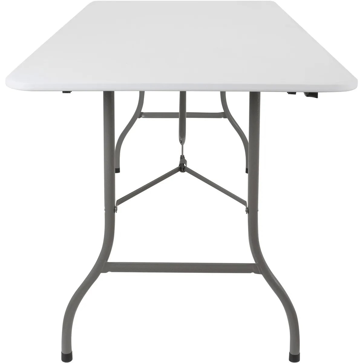 Mesa Plegable Just Home Collection  Tipo Maleta Rectangular 180 cm Blanco2