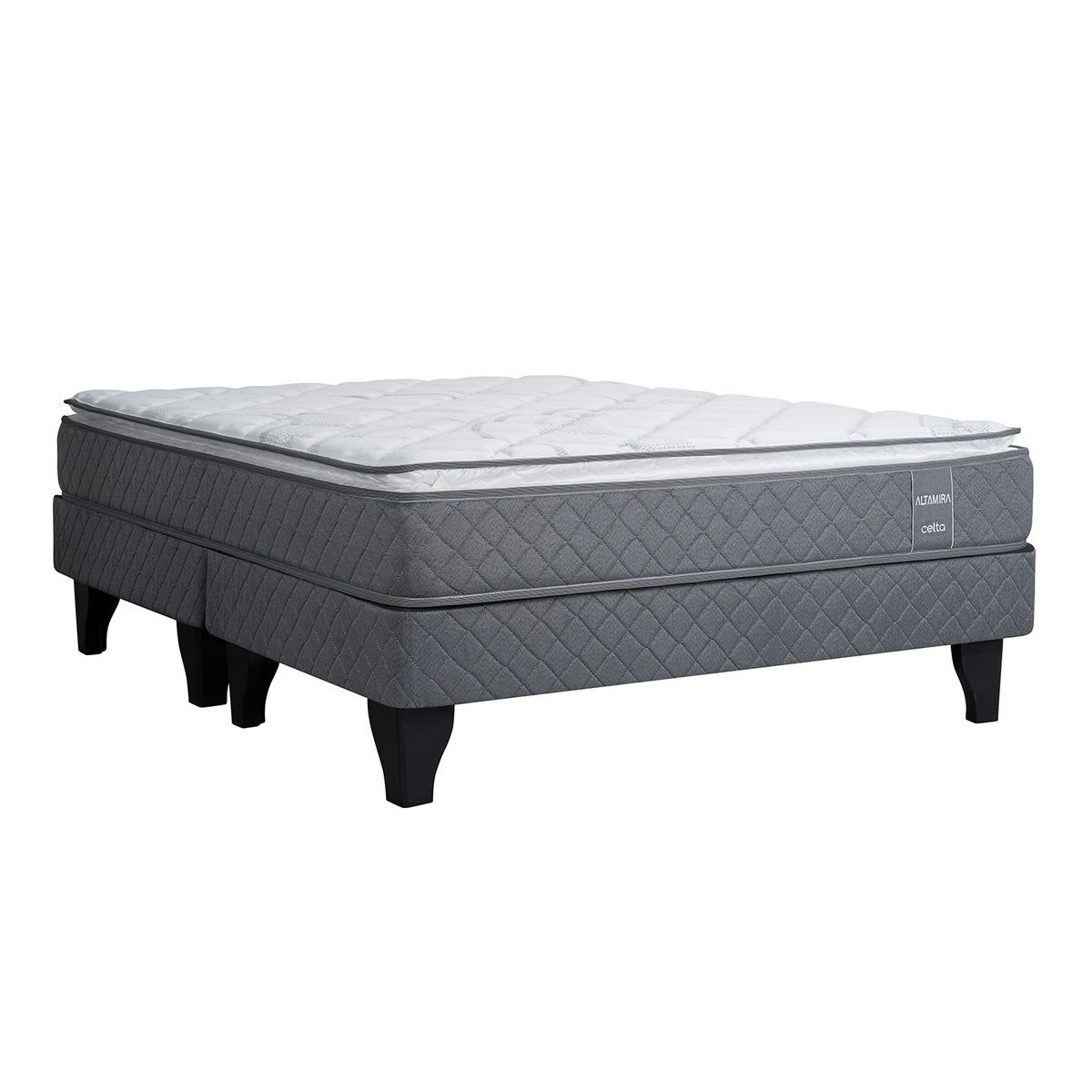 Cama Europea Altamira 2 Plazas X 1.90Mt Base Dividida Celta1